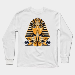 Ancient Egypt Golden Elegance: Modern Mythology & Ancient Grandeur Long Sleeve T-Shirt